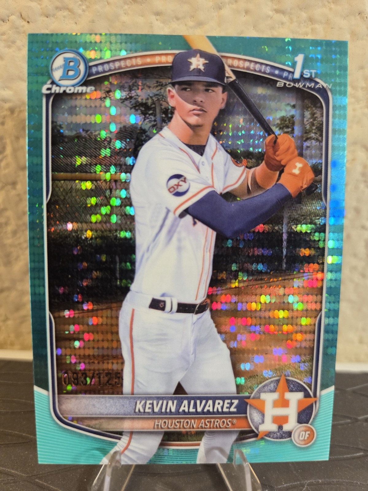 2025 Bowman Chrome - Prospects Kevin Alvarez #BCP-227 Aqua Pulsar Refractor /125