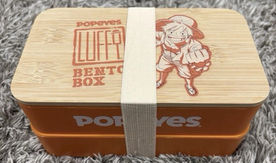 Popeyes x One Piece Luffy Anime Bento Box Limited Edition 100% Authentic