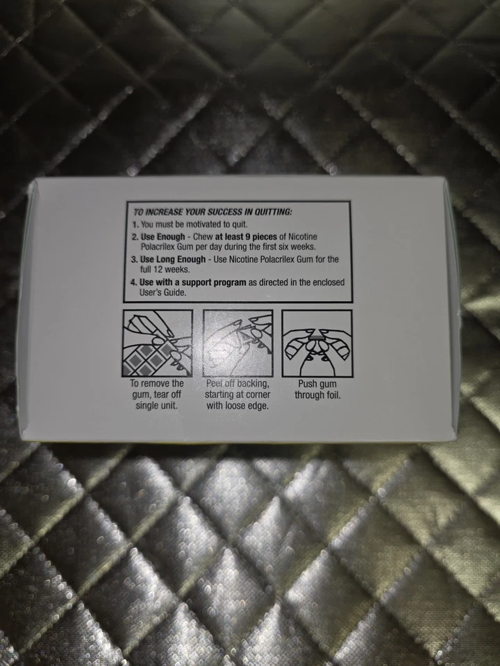 Equate Nicotine Gum 4mg  UnCoated MINT FLAVOR Count 170 Pieces CT   10/2026 - Image 4 of 4