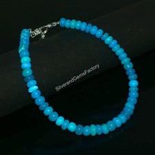 100 Natural Opal Beads Blue Opal Beads Rondelle Beads Gift for Sister 6525