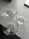 Vintage Pyrex Set of 3 Clear Glass Nesting Mixing Bowls Baking #322 #323 #325