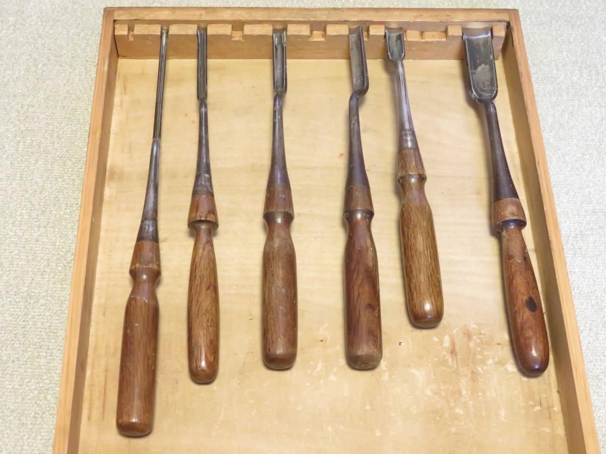 Yoshinaga 6 Pcs Set Chisel Japanese Woodworking Carpentry Yoshinaga 6 Pcs Set Chisel Japanese Woodworking Carpentry