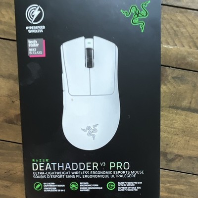 Razer DeathAdder V3 Pro Wireless Ergonomic Gaming Mouse 30000 DPI White