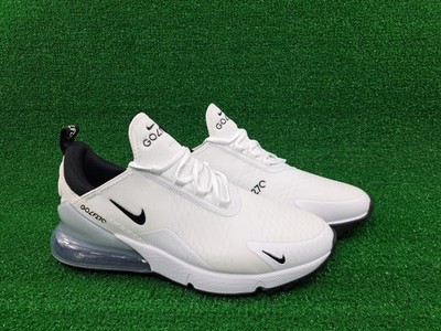 Nike Air Max 270 G Golf Shoes White Black CK6483 102 Men's Size