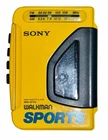 Vintage Sony Walkman Sports WM-AF54 AM/FM Radio Cassette Player Yellow Tested