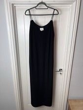 Sezane Dress Women's FR 40 UK 12 Black Sleeveless Spaghetti Straps Maxi Evening