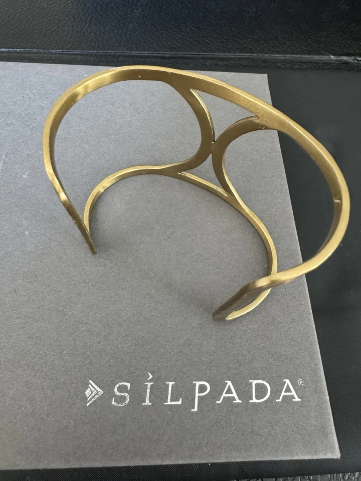 Brazalete de latón Silpada en bucle KRB0080 venta al por menor $69 B32 Foto 3 de 4