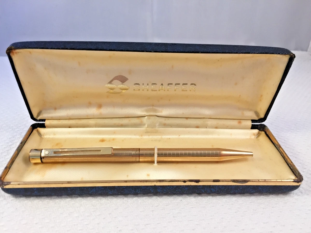 Stylo Bille Schaefer VINTAGE - Or 12 Carats Road Gold - Neuf Avec Écrin - Collection