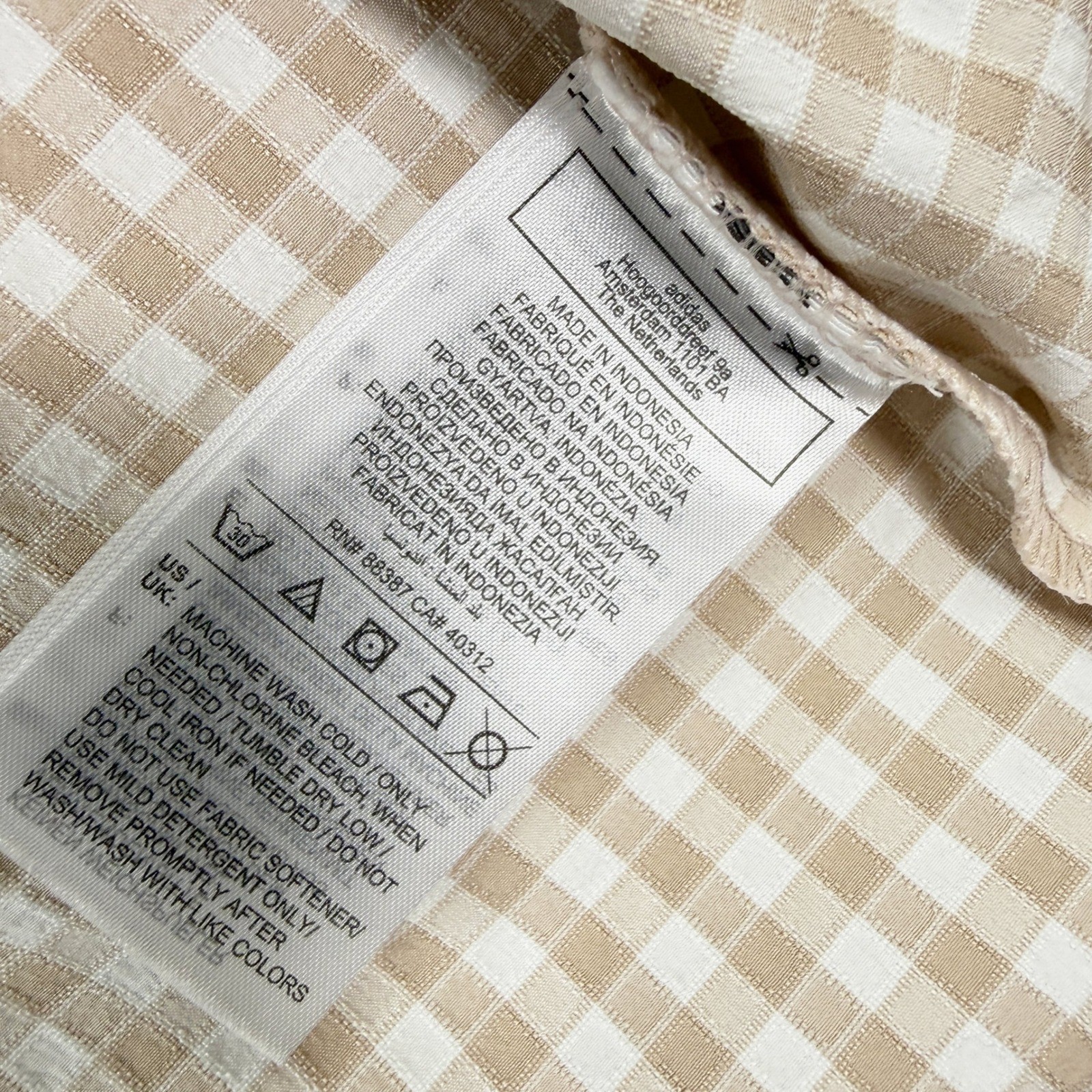 Adidas Womens Ultimate365 Gingham Golf Jacket Utility Size M Taupe JE9948, NEW thumbnail 6