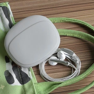 Grey 3PCS Earbud Protective Carrying Case Portable Mini Silicone Storage Ea SG