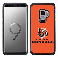 PBG NFL Cincinnati Bengals Textured Case for Samsung Galaxy S9