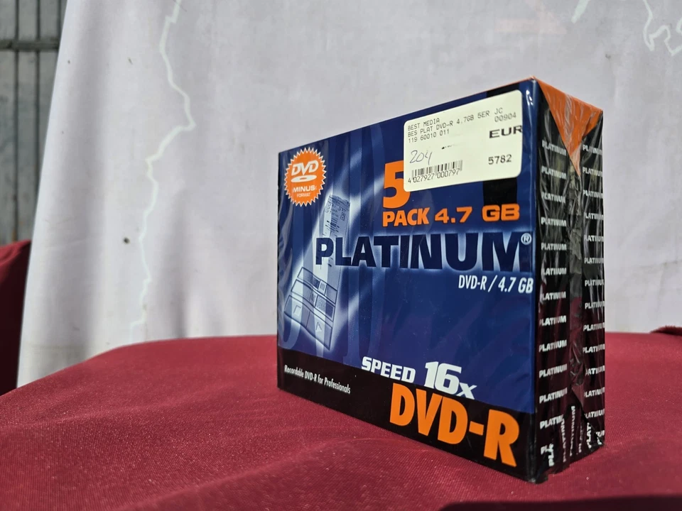 DVD-R 4,7 GB 16-fach Slim Case, 5 PACK Platinum, Speed 16x DVD-R - Bild 4 von 4
