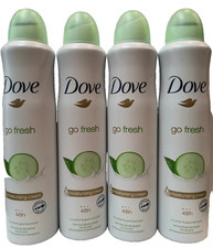 Dove Go Fresh Spray 250 ml / 8.4 oz Cucumber  Green Tea Scent PACK OF 4 