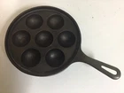 VINTAGE GRISWOLD #962A NO. 32 CAST IRON AEBLESKIVER EGG POACHER PAN SKILLET