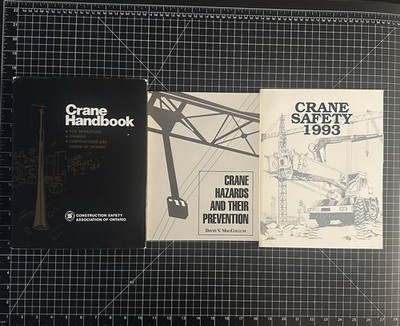 Crane Handbook Safety 1993 Hazards And Their Prevention Lot Of 3 Books
