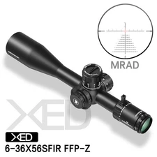 DISCOVERY XED 6-36X56SFIR FFP .50BMG MRAD Zero Stop Shooting Hunting Rifle Scope