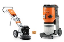 Husqvarna Levigatrice Per Pavimenti PG 280 +12x Vari-Grind EZ Aspiratore DE 120