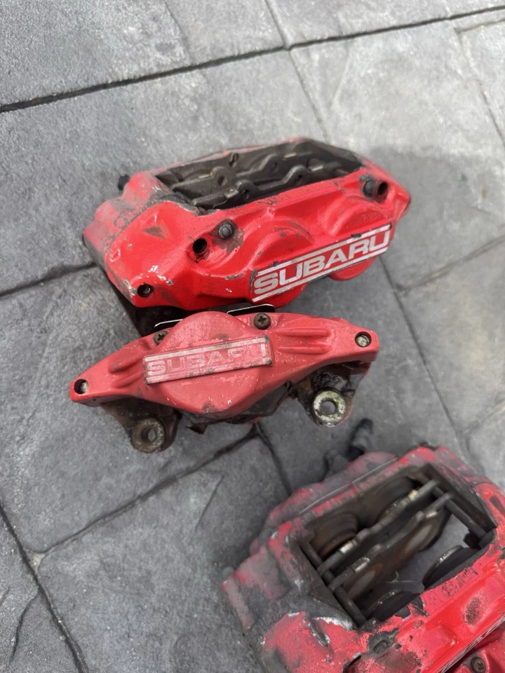 🚀🏎️ 06-07SUBARU IMPREZA 4x Juego de pinzas delanteras y traseras; (2,5L), WRX, R L. Foto 4 de 4