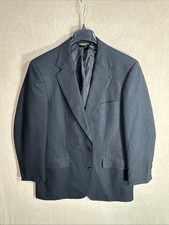 Brooks Brothers Makers 42L Dark Gray Charcoal Brooksease Heavy Blazer Vintage