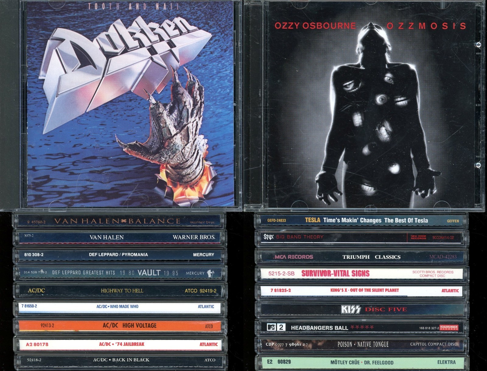 HARD ROCK CD LOT (20) TESLA AC/DC DOKKEN DEF LEPPARD | eBay