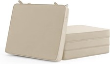 Outdoor Chair Cushions Set of 4: Water Resistant Seat Cushion for Patio