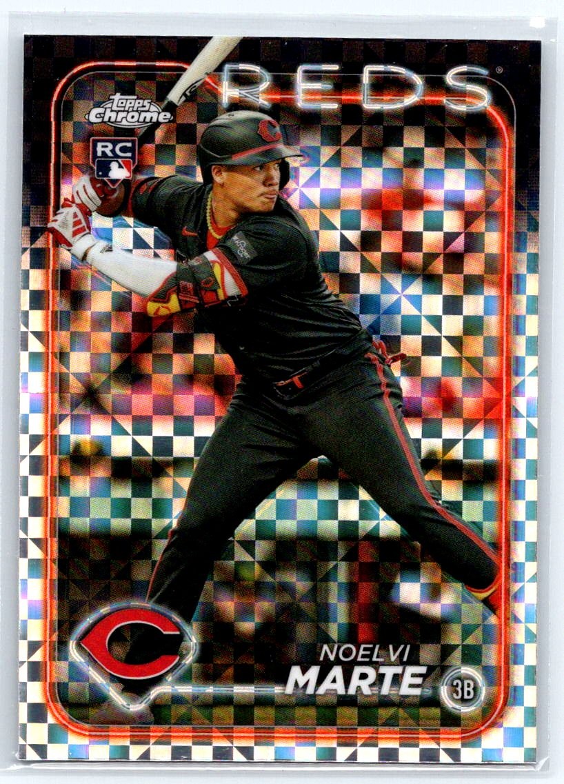 2024 Topps Chrome Noelvi Marte X-Fractors #177 Cincinnati Reds