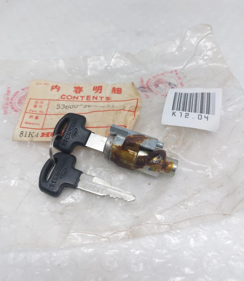 GENUINO HONDA CB400 CB450 CM400 CJ360 XL100 XL125 XL175 XL350 BLOQUEO DE DIRECCIÓN NOS Foto 2 de 4