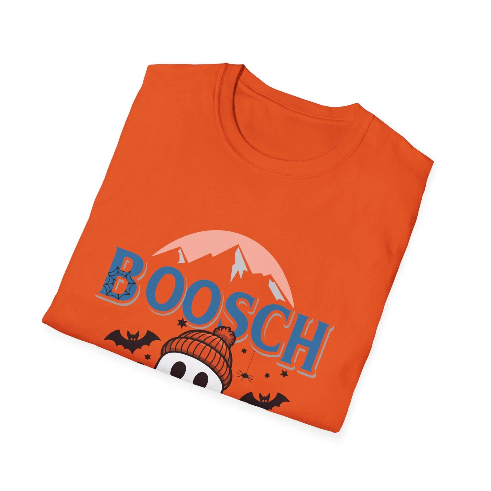 Halloween Ghost T-Shirt, Cute Fall Haunted Tees, Light Boosch Ghost Tee