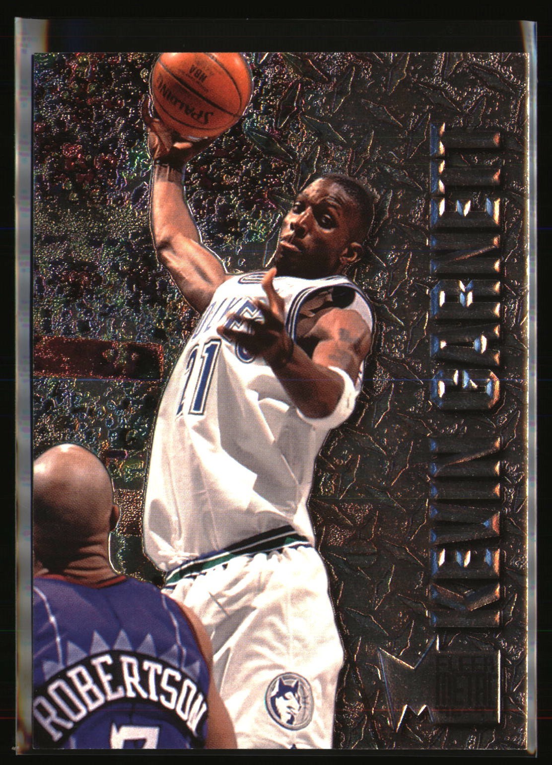 1996-97 Fleer Metal Basketball Kevin Garnett #58 Timberwolves