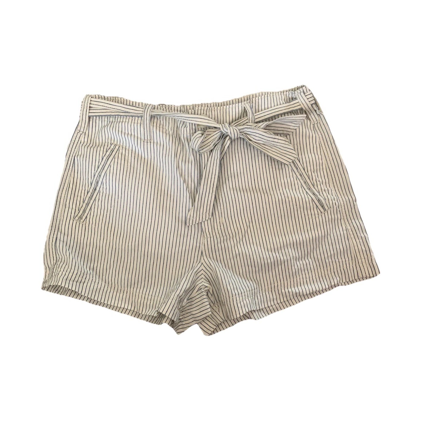American Eagle Outfitters Striped Drawstring Chino Shorts Cotton Mid Rise 8