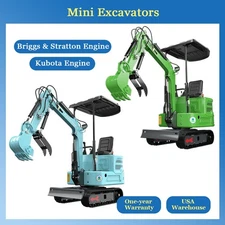 Mini Excavator Machine B&S Engine Kubota Engine 3000lbs Hydraulic Tracked Digger