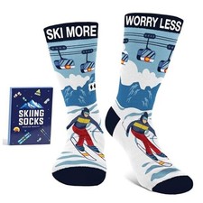 Funny Skiing Socks - Christmas Gift, Ski Accessories, Snowboarding, Skiing01