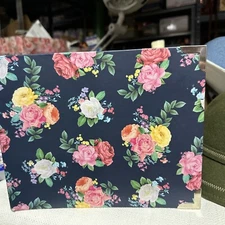 The Paper Studio Scrapbook Album Photo 8.5 X11 Cottage Roses Granny Floral