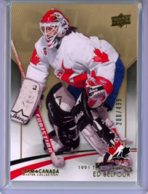 2015-16 Upper Deck Team Canada Master Collection #4 Ed Belfour /499
