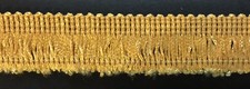 1" Rayon Chainette Fringe Trimming - Color: Pale Gold - 18 Continuous Yards