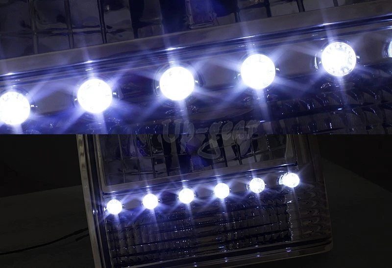 Faros LED + parachoques + esquina carcasa cromada 1 pieza para Ford Ranger 1989-1992 Foto 3 de 4