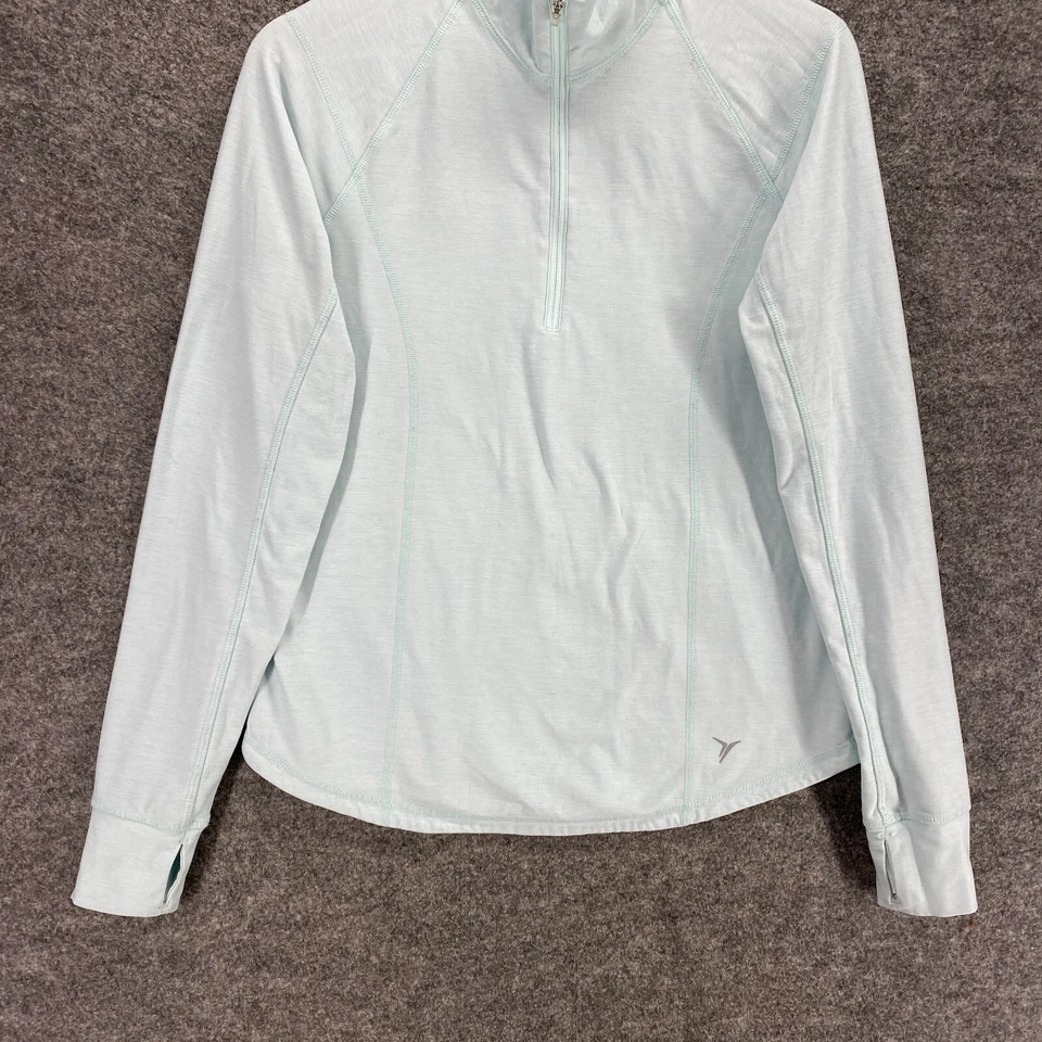 Chaqueta Activa Antigua Azul Marino Mujer M Mediana Azul Cuello Simulado Manga Larga Semi Ajustada Foto 4 de 4