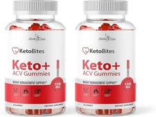 KetoBites ACV Apple Cider Vinegar Gummies Weight Loss - 1500mg 60-Day Supply 