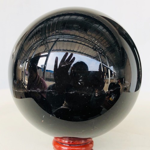 940g Natural Black Smokey Quartz Crystal Sphere Mineral Specimen Healing AH228 - Picture 13 of 14