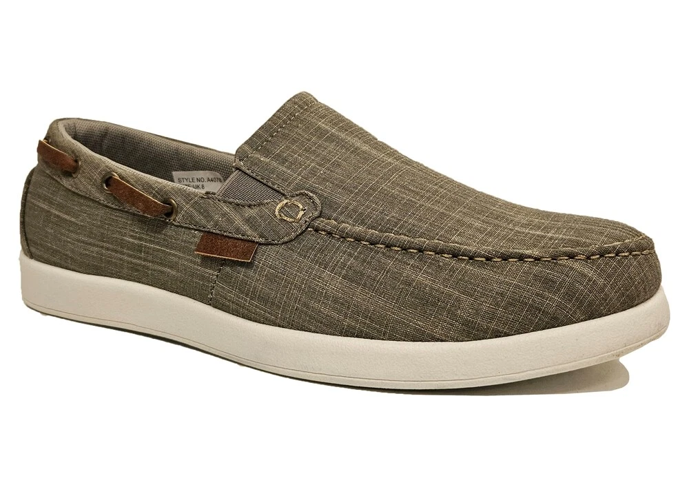 Dr Keller Boat Shoes Mens Beige Summer Casual Shoes Size 7 8 9 10