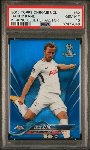 2017 TOPPS CHROME CHAMPIONS LEAGUE #52 HARRY KANE 118/150 PSA 10