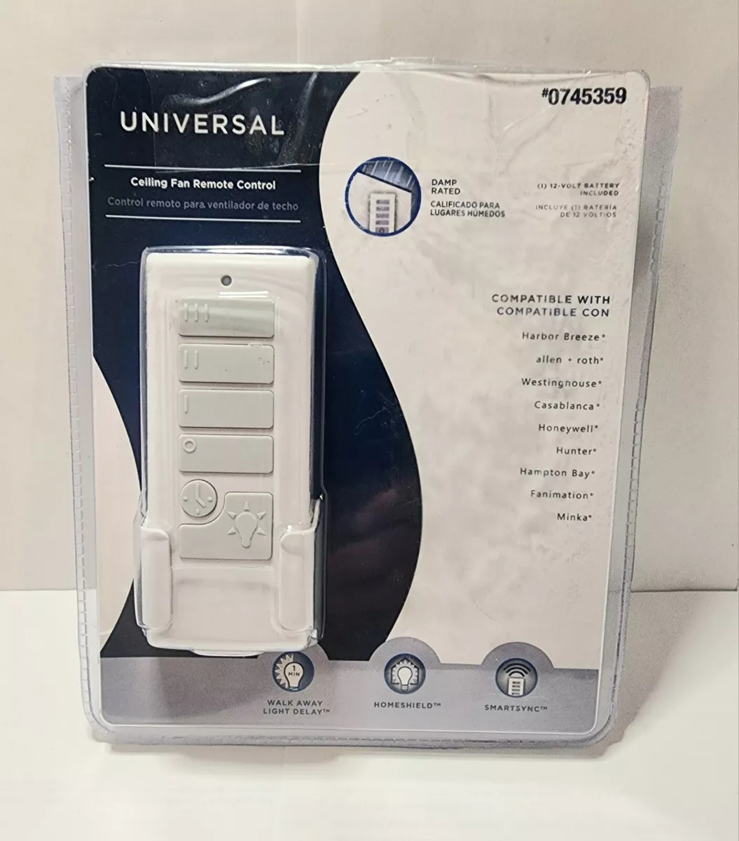 Harbor Breeze Off White Handheld Universal Ceiling Fan Remote Control