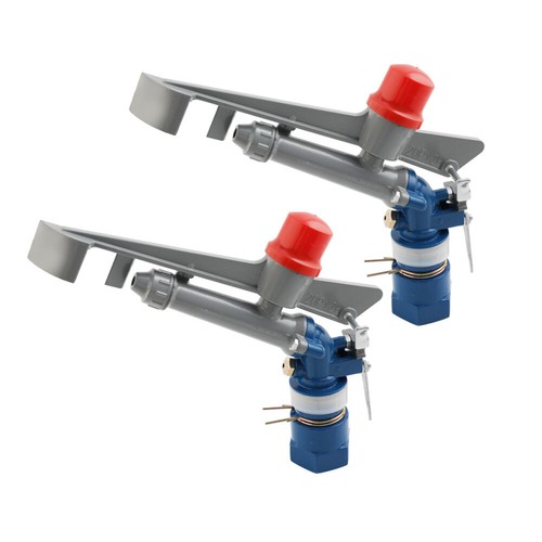 2pcs 1 inch Lawn Sprinkler Gun Head 360° Adjustable Water Irrigation Spray Gun - Picture 2 of 12