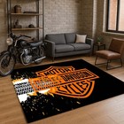 Harley Rug, Motorcycle Rug, American Legends Motorcycle Rug, Garage Floor Rug