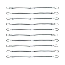 JAVIKA 200 PSI 3/16inch X 28inch Hose Safety Whip Check Cable, Safety Cable, ...