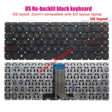 New US Keyboard No Backlit For HP 14-AB 14-AB000 14-AB057CA 14-AB154CA laptop