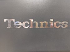 2x Technics Aufkleber / Sticker 200x28mm Alum...