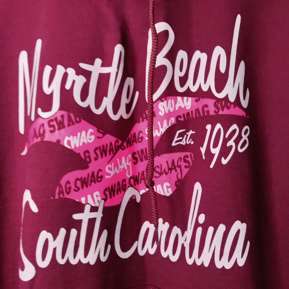 Myrtle Beach Hoodie South Carolina Sweatshirt Women M Tye Dye Colorful Vacation - Image 2 of 4