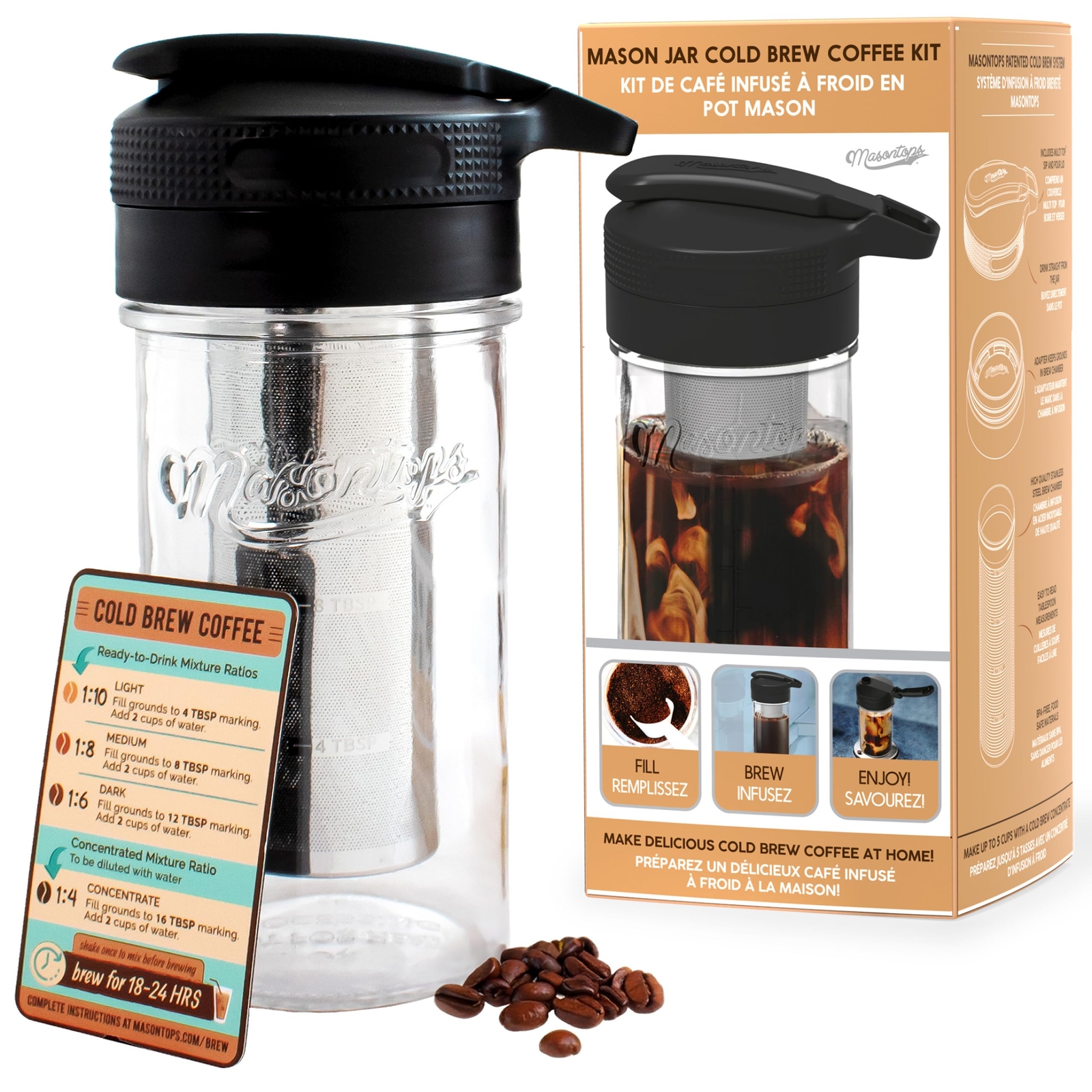 S Kit - Cold Brew Coffee Maker - Black