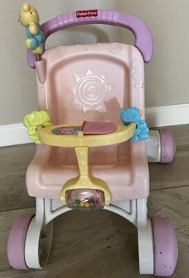 Fisher Price Brilliant Basics Stroller Walker Stroll Along Doll